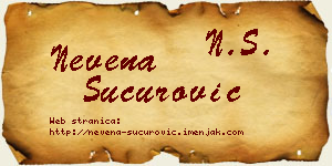 Nevena Šućurović vizit kartica